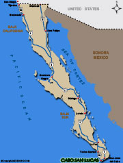 Cabo San Lucas Map and Driving Directions